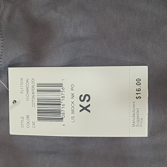 NWT Gray Caryolyn Taylor Mock Turtleneck Size XS - Picture 4 of 5